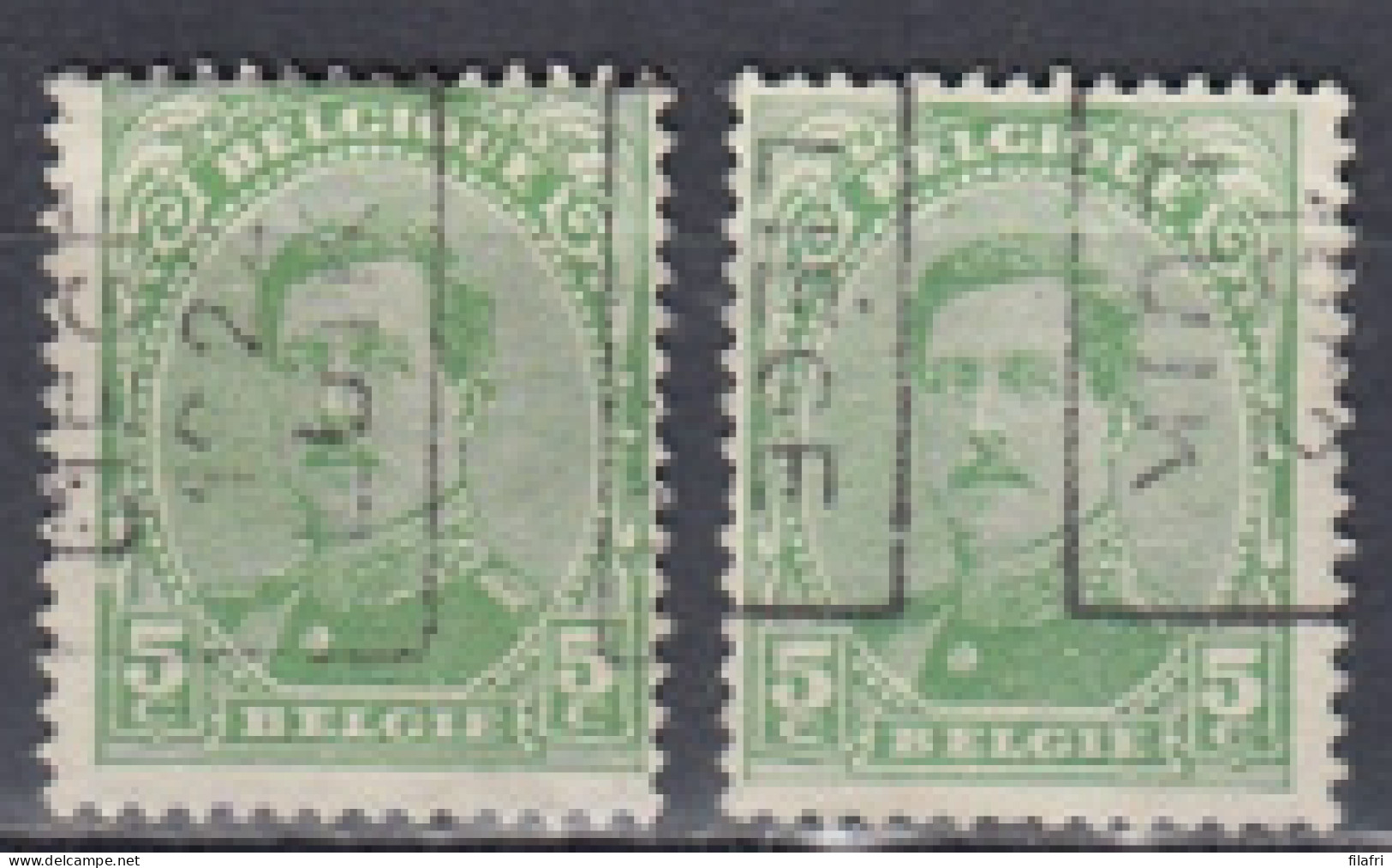 2843 Voorafstempeling Op Nr 137 - LIEGE 1922 LUIK - Positie A & B - Roulettes 1920-29