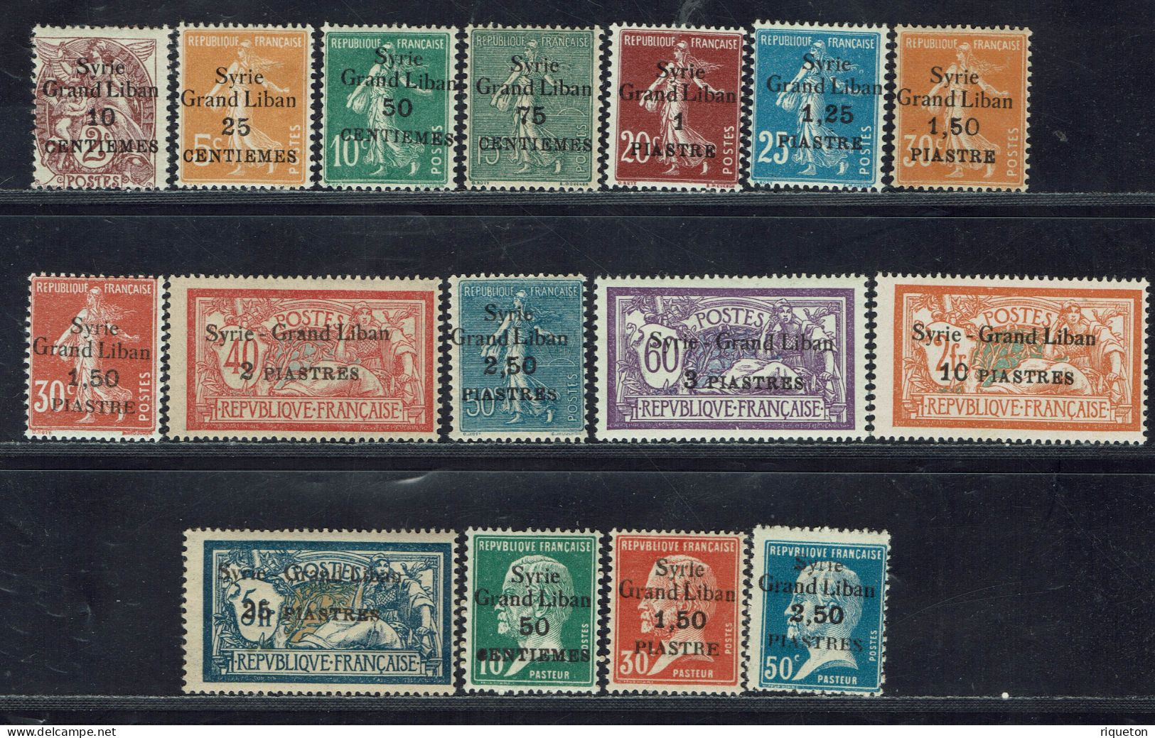 Syrie. 1923. Série N° 88 à 104* Sauf Le 99. TB. - Unused Stamps
