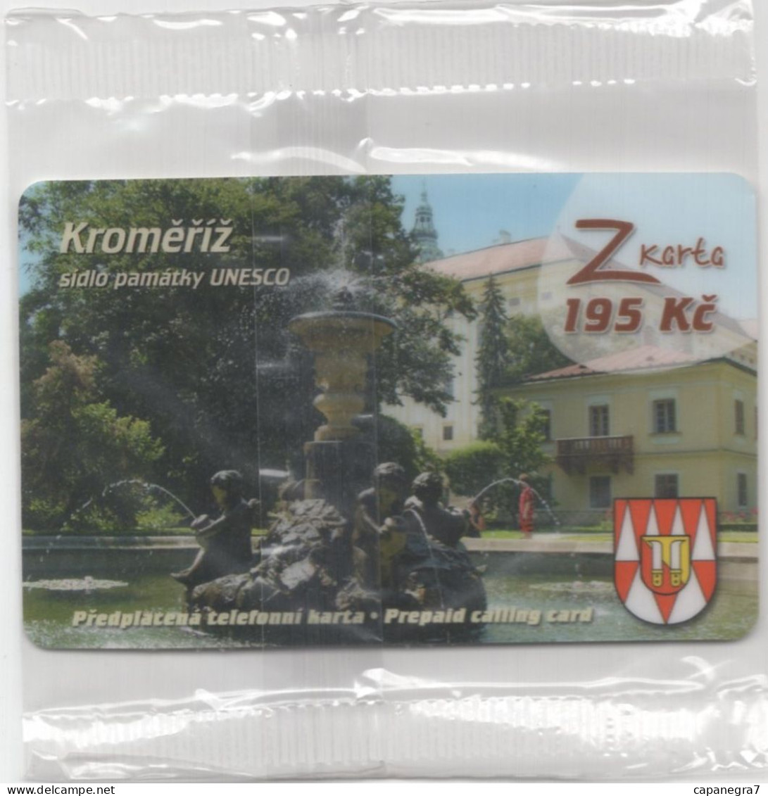 Kroměříž, Remote Memory, Prepaid Calling Card, 195 Kč., 1.000 Pc., GlobalIPhone, Czech Rep., Mint, Packed - Eslovaquia