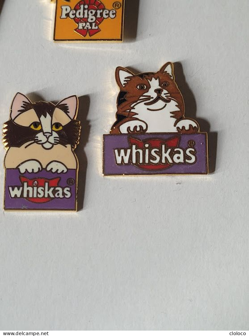 PINS PIN ALIMENTAIRE ALIMENTS CHIENS CHATS WHISKAS PEDIGREE PAL COLLECTION 7 PINS EGF - Alimentation