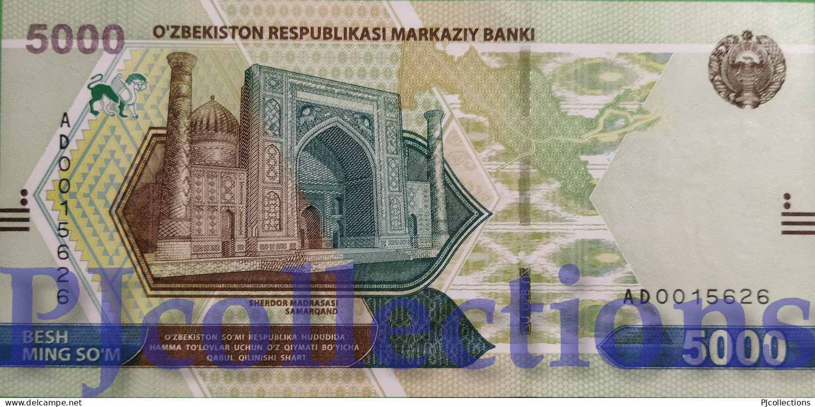 UZBEKISTAN 5000 SUM 2021 PICK 88 UNC - Oezbekistan