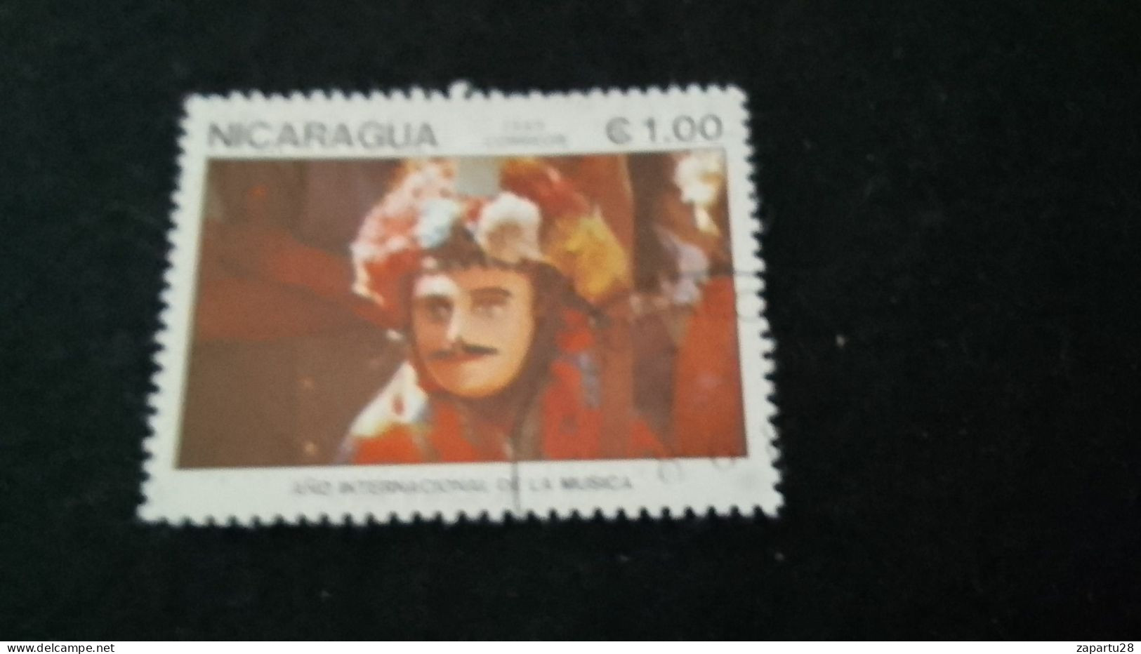 NİARAGUA-1970-80     1.00   CORD  DAMGALI - Nicaragua