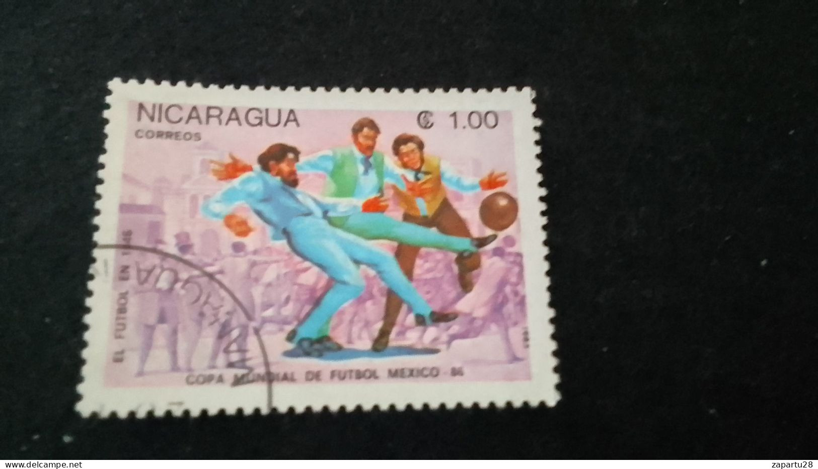 NİARAGUA-1970-80     1.00   CORD  DAMGALI - Nicaragua