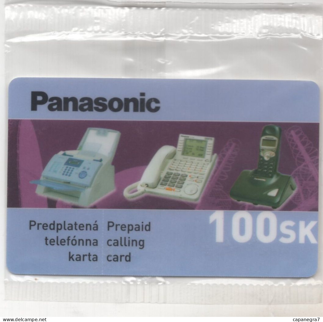 Panasonic, Remote Memory, Prepaid Calling Card, 100 Sk., 500 Pc., GlobalIPhone, Slovakia, Mint, Packed - Slowakei