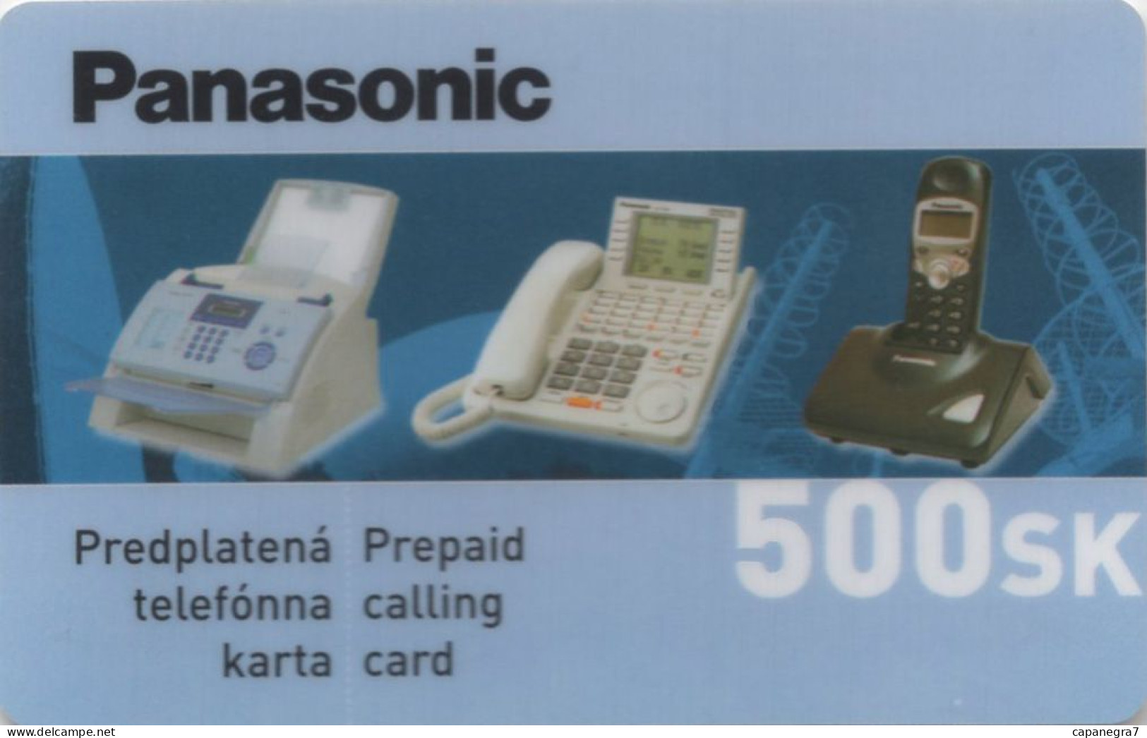 Panasonic, Remote Memory, Prepaid Calling Card, 500 Sk., 500 Pc., GlobalIPhone, Slovakia, Used - Slowakije