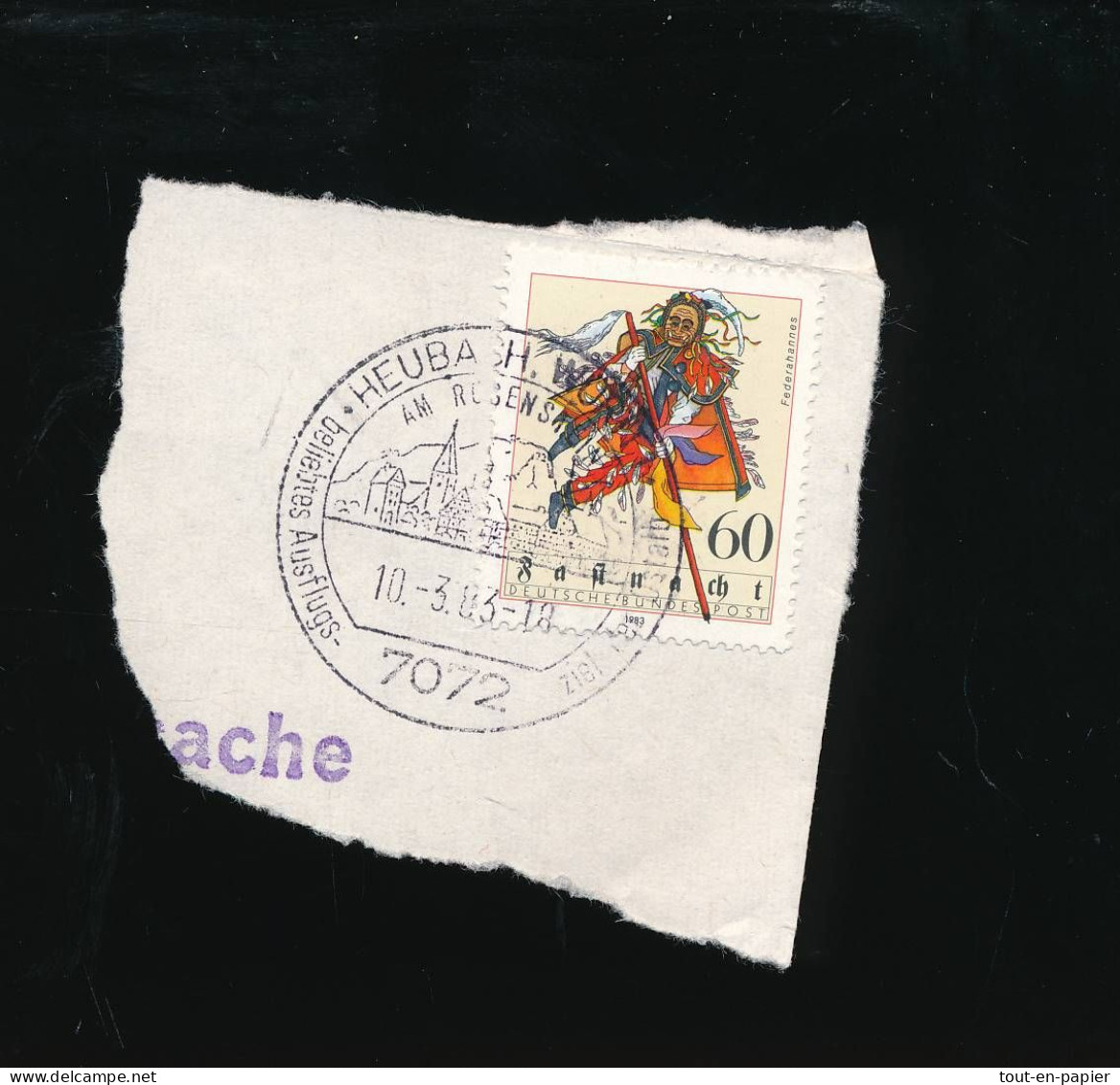 Timbres CARNAVAL CARNIVAL KARNEVAL FASENACHT FASTENACH FASNET   Cachet Heuba  Allemagne Germany - Carnavales