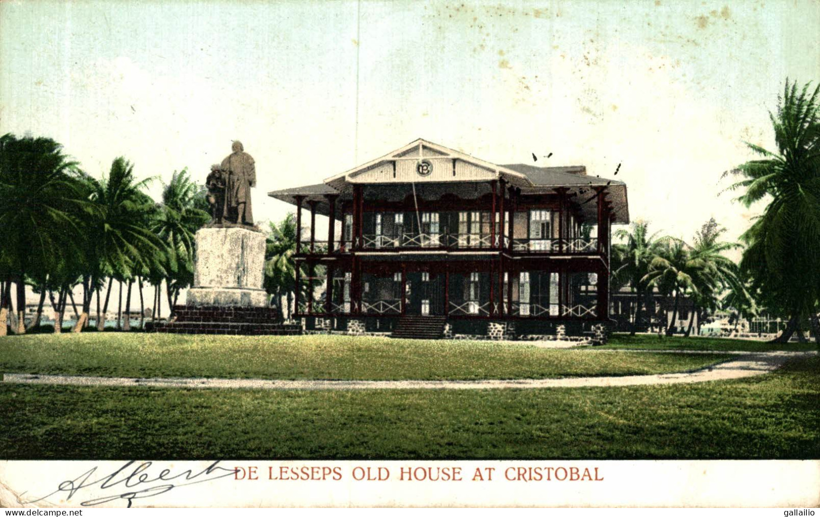 DE LESSEPS OLD HOUSE AT CRISTOBAL - Panama