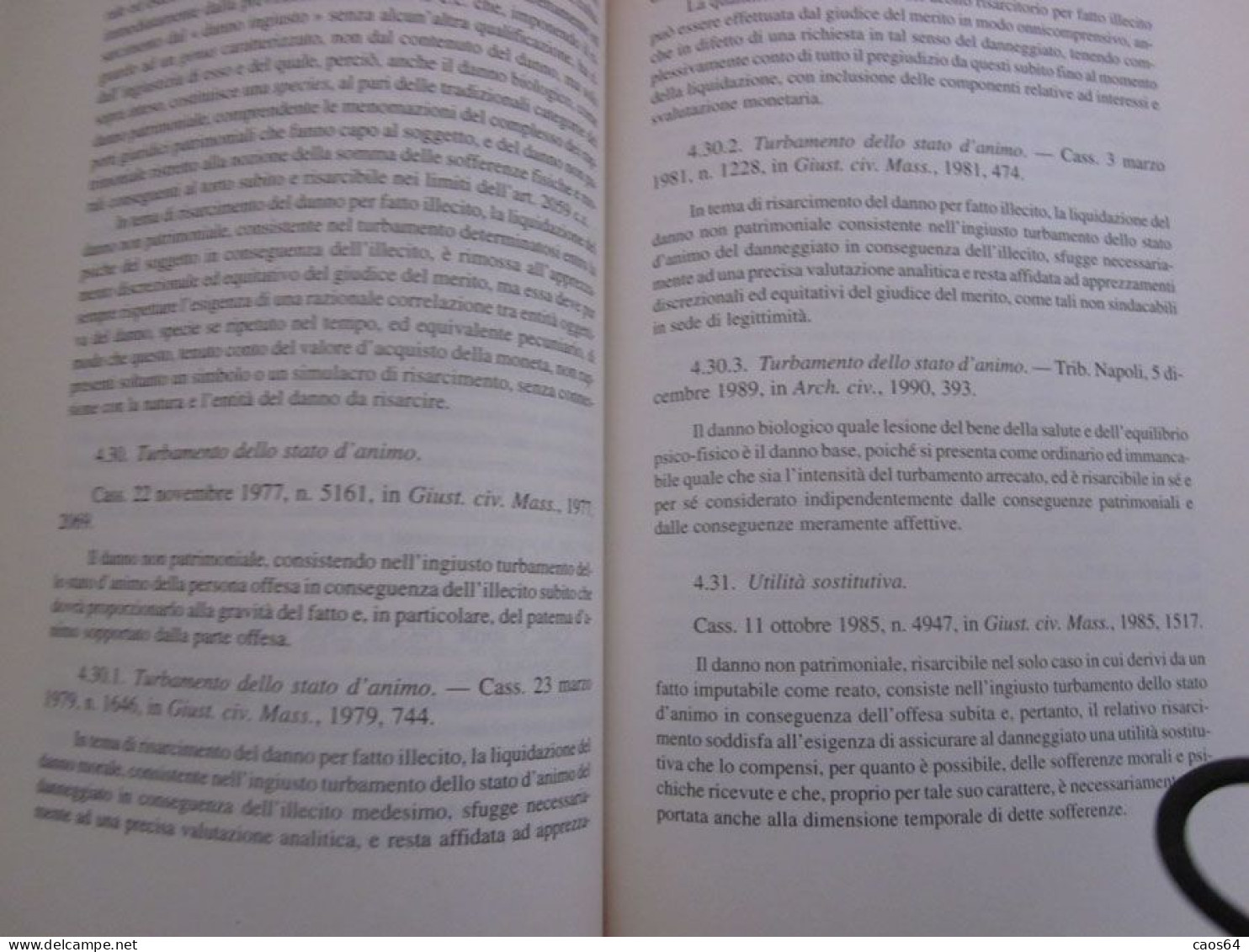 Danno Biologico Nel Rapporto Di Lavoro Loris Bonaretti Giuffrè 1996 - Rechten En Economie