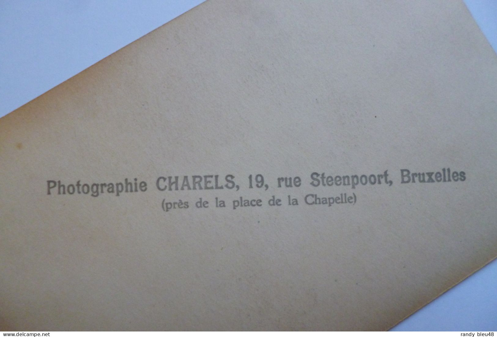 Carte Photo  -  Mère Et Enfant   -  Photogaphie CHARELS  -  19, Rue Steenpoort  -  BRUXELLES  -  Belgique - Straßenhandel Und Kleingewerbe