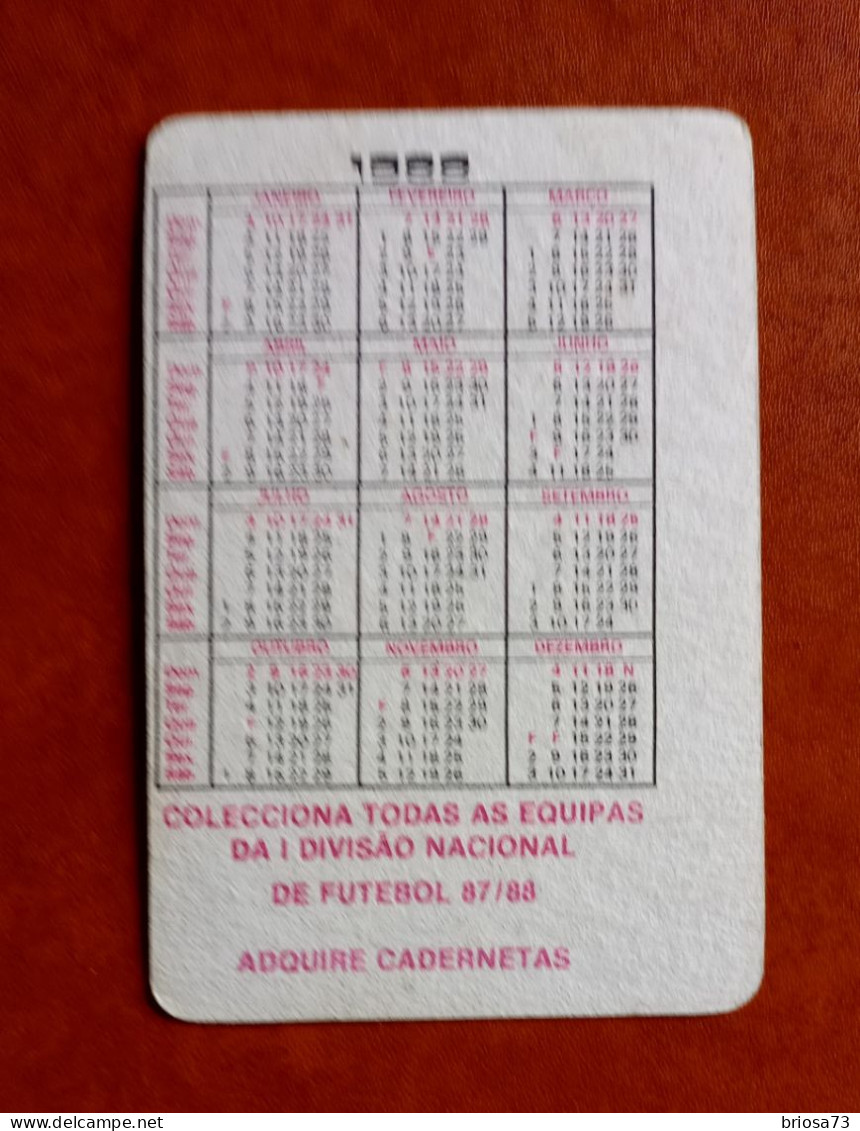 Calendrier De Poche,Futebol. Sport Lisboa E Benfica - Small : 1981-90