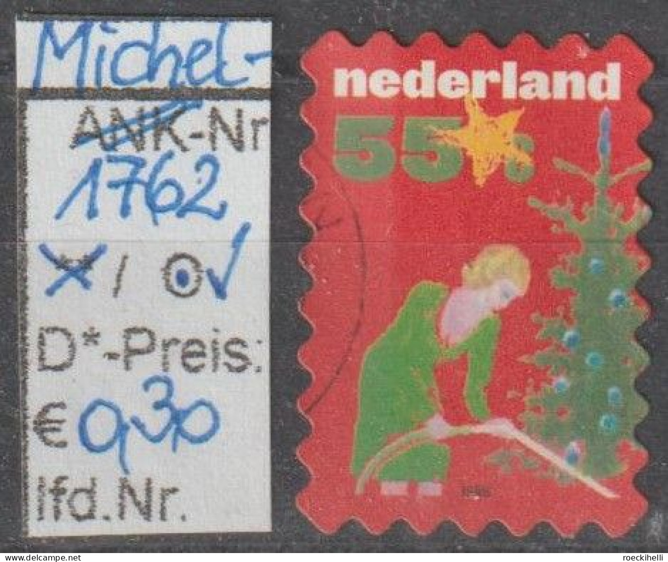 1999 - NIEDERLANDE - FM/DM "Dez.marken - Weihn. Motive" 55 C Mehrf. - O  Gestempelt - S.Scan (1762o Nl) - Used Stamps