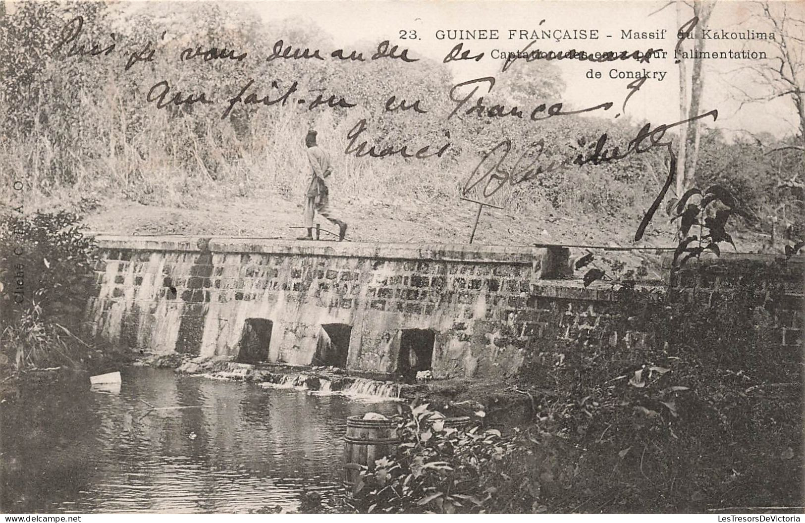 GUINEE - Guinée Française - Massif Du Kakoulima - Captation Des Eaux Pour L'alimentation - Carte Postale Ancienne - Guinea