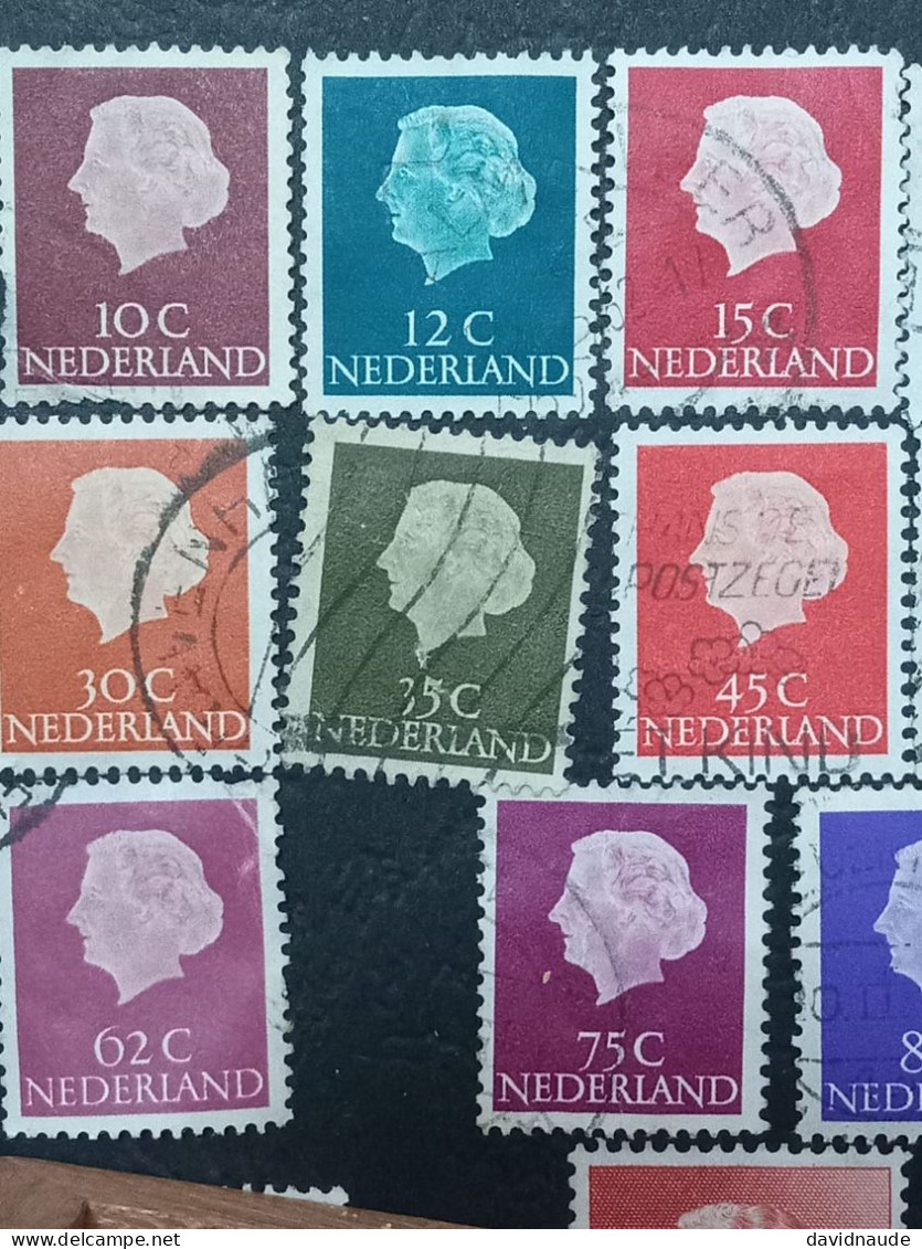 Nederland Stamps:- Collection Of Queen Juliana Stamps 10c To 1 Guilde - Usati