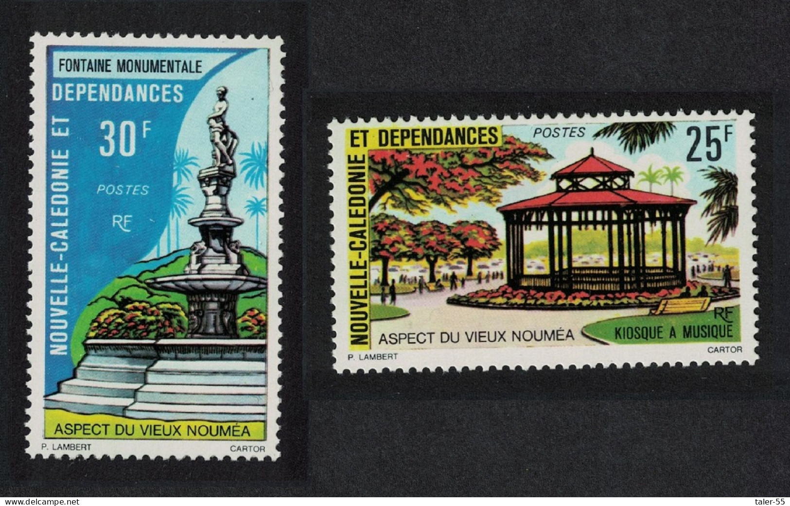 New Caledonia Aspects Of Old Noumea 2v 1976 MNH SG#568-569 - Ungebraucht