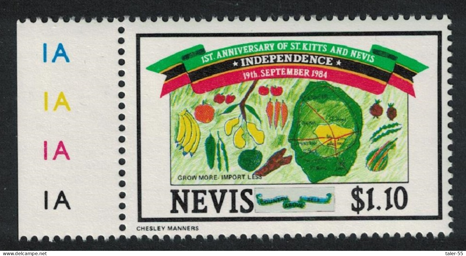 Nevis Local Agricultural Produce 1984 MNH SG#201 - St.Kitts And Nevis ( 1983-...)