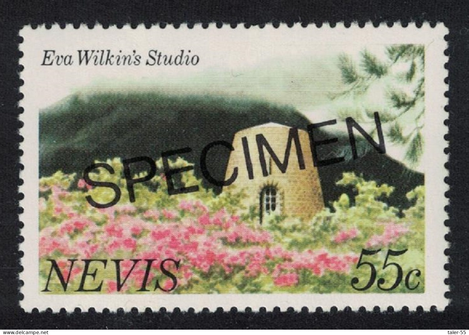 Nevis Eva Wilkin's Studio SPECIMEN 1981 MNH SG#67a MI#55 I - St.Kitts And Nevis ( 1983-...)