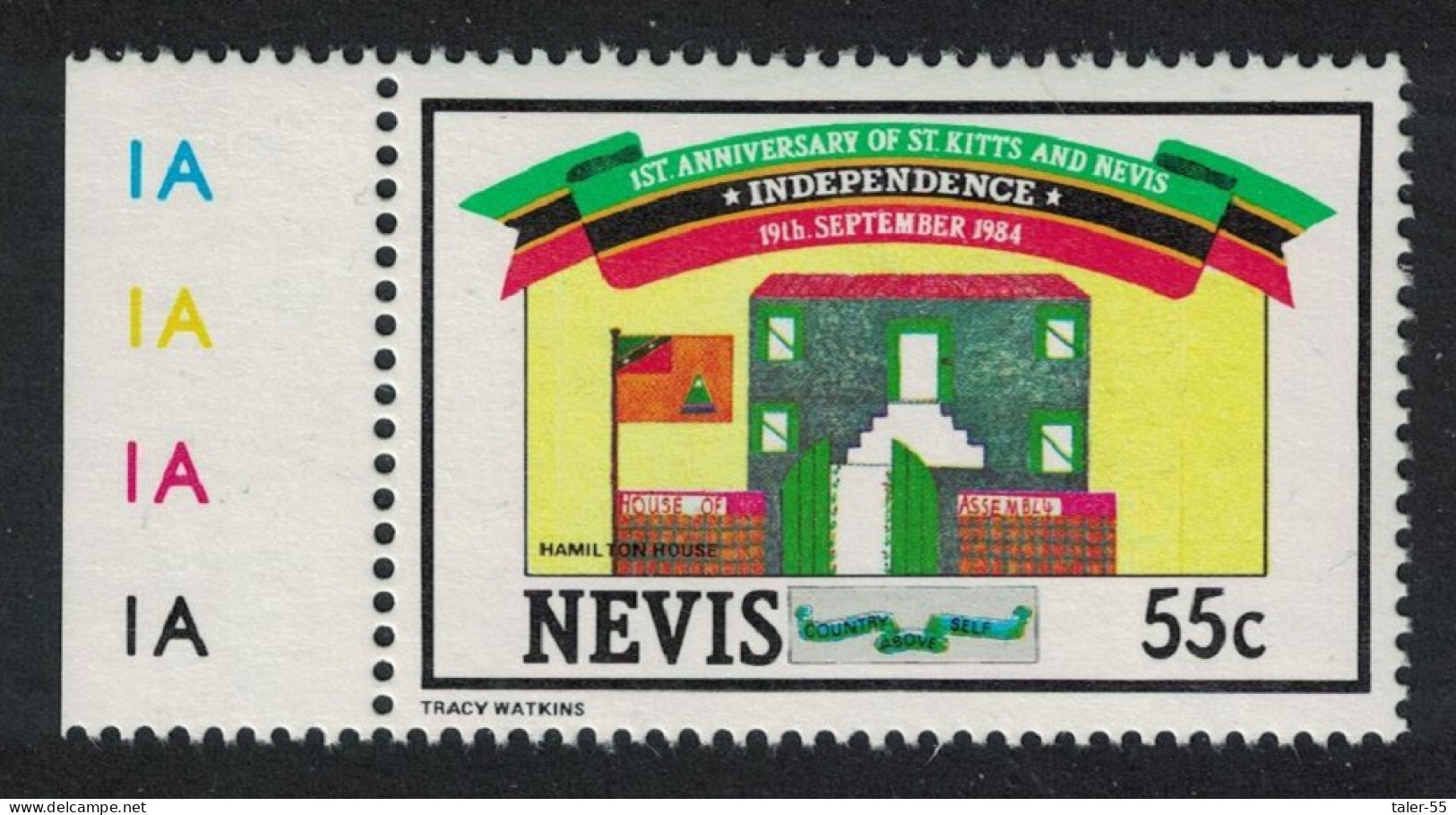 Nevis Alexander Hamilton's Birthplace 1984 MNH SG#200 - St.Kitts-et-Nevis ( 1983-...)