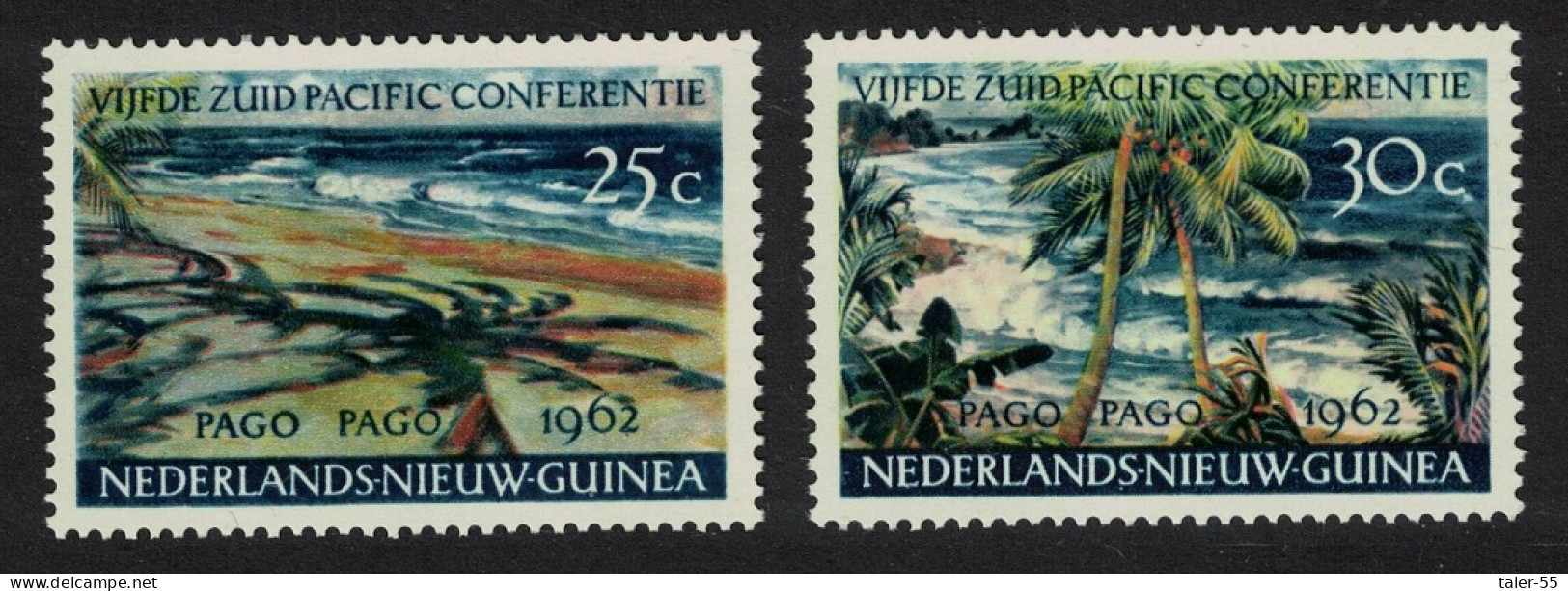 Neth. New Guinea Fifth South Pacific Conference Pago Pago 2v 1962 MNH SG#82-83 - Netherlands New Guinea