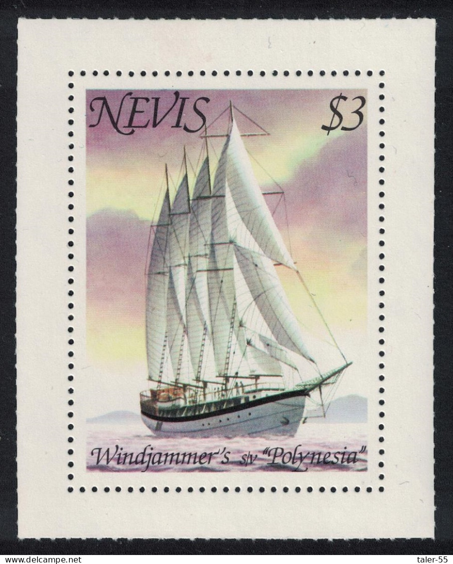 Nevis 'Polynesia' Cruise Schooner 1980 MNH SG#54 MI#42C - St.Kitts And Nevis ( 1983-...)