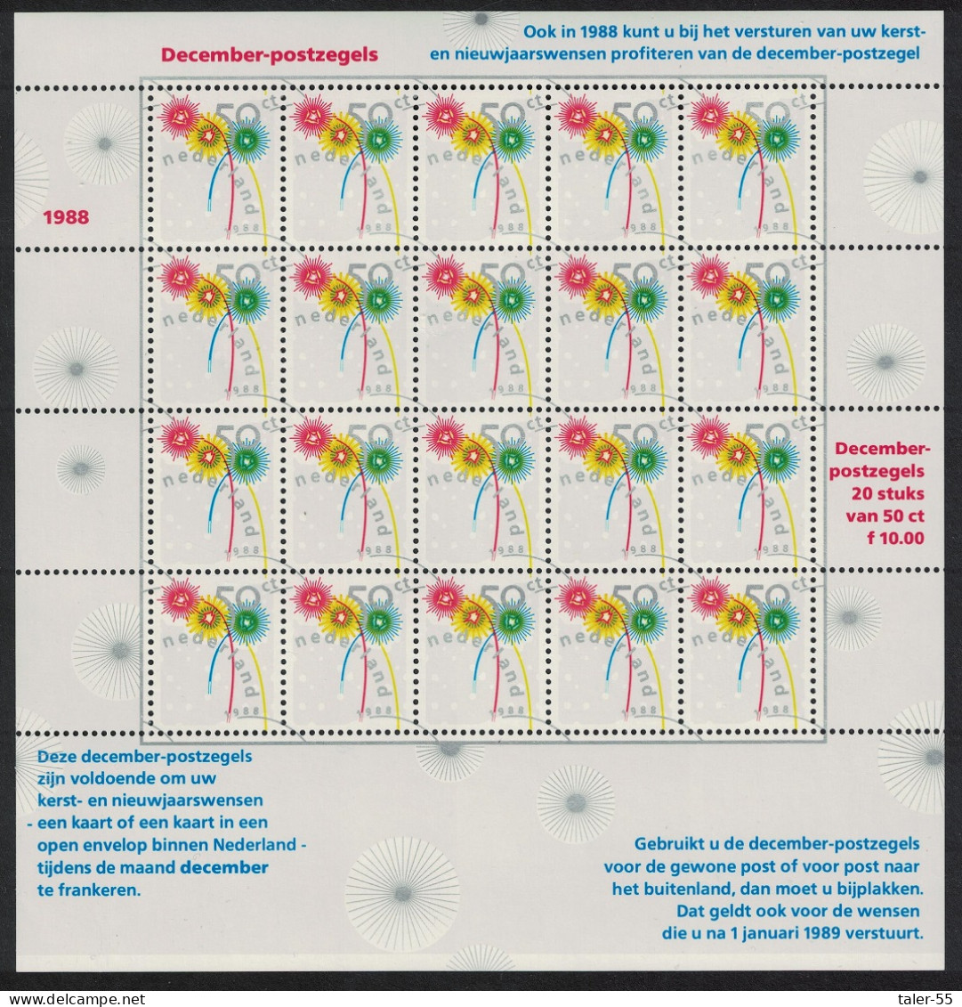 Netherlands Christmas Sheetlet 1988 MNH SG#1547 - Neufs
