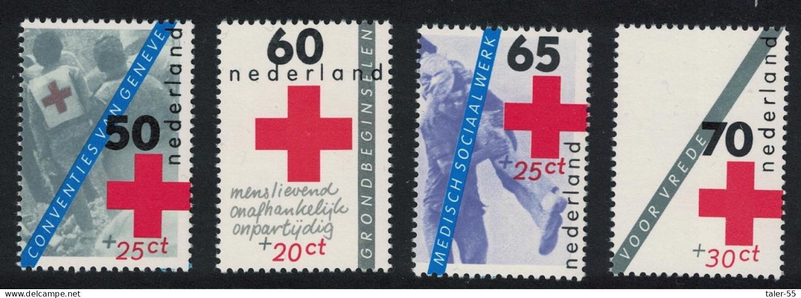 Netherlands Red Cross 4v 1983 MNH SG#1424-1427 - Neufs