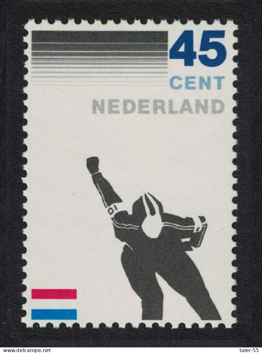 Netherlands Royal Dutch Skating Association 1982 MNH SG#1396 - Unused Stamps