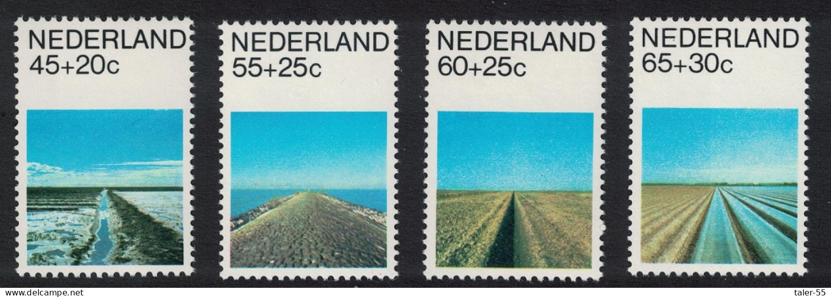 Netherlands Saltmarsh Dyke Drain 4v 1981 MNH SG#1353-1356 - Nuevos