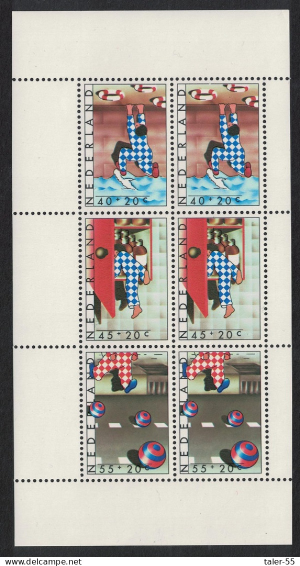 Netherlands Child Welfare Dangers To Children MS 1977 MNH SG#MS1286 - Unused Stamps
