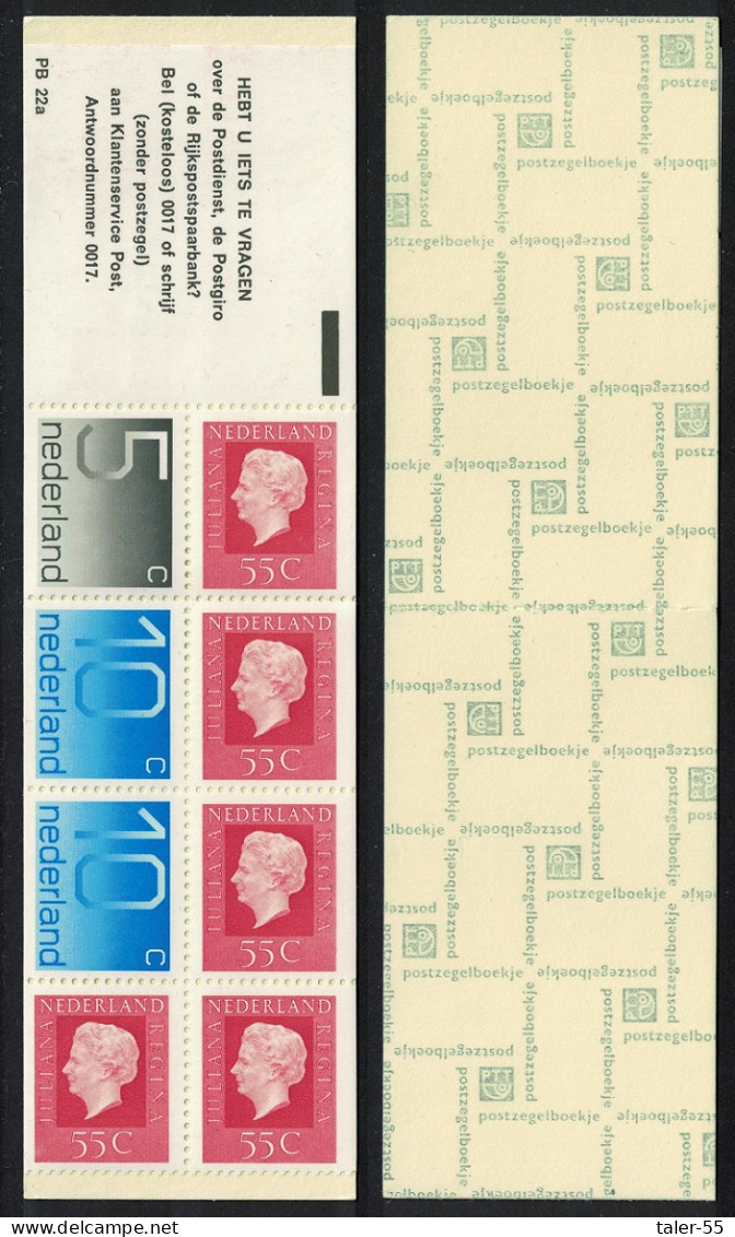 Netherlands Queen Juliana Definitive Booklet PB22a 1976 MI#MH23 - Unused Stamps