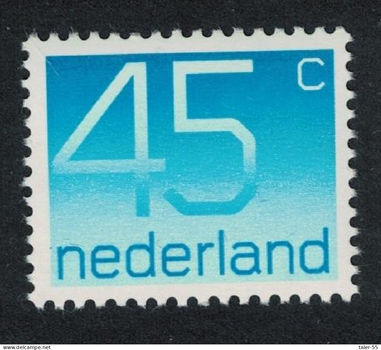 Netherlands Numeral Definitive 45c Ordinary Gum 1976 SG#1230 - Ungebraucht