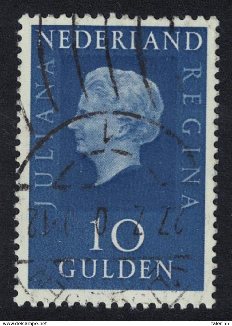 Netherlands Queen Juliana 10 Gulden Key Value 1970 Canc SG#1084 MI#945 - Usati