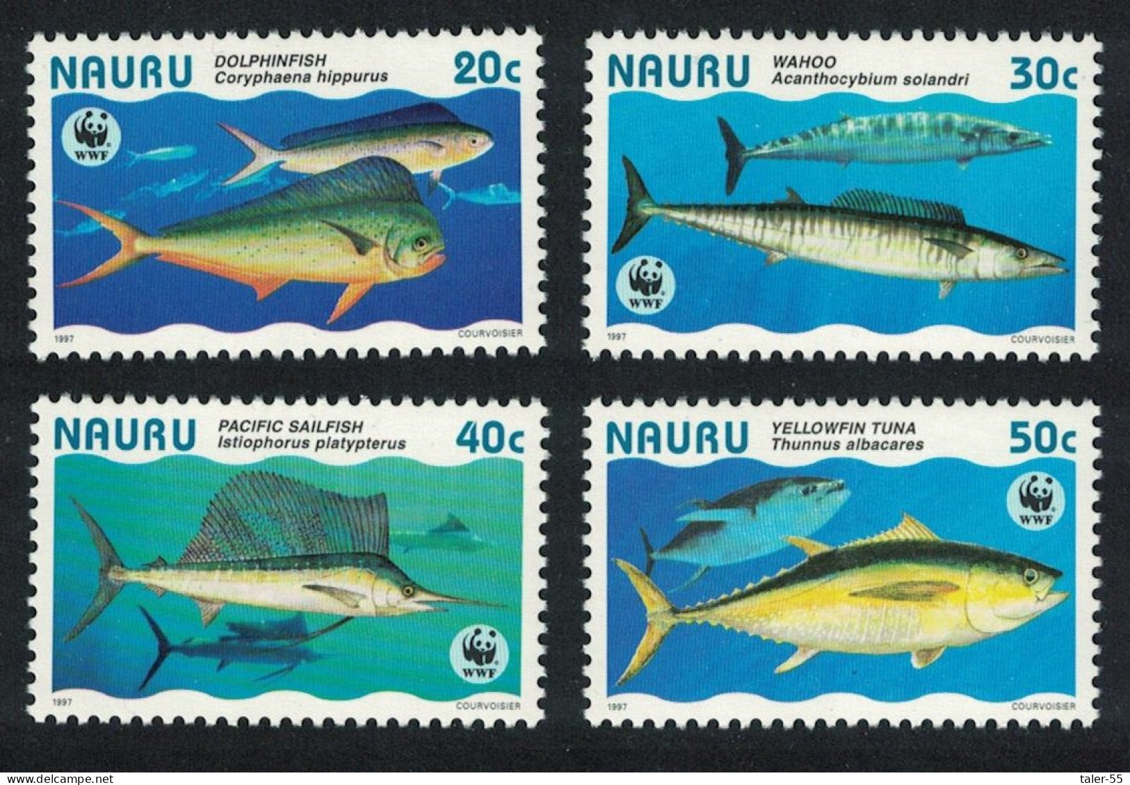 Nauru WWF Giant Fish 4v 1997 MNH SG#458-461 MI#437-440 Sc#443 A-d - Nauru