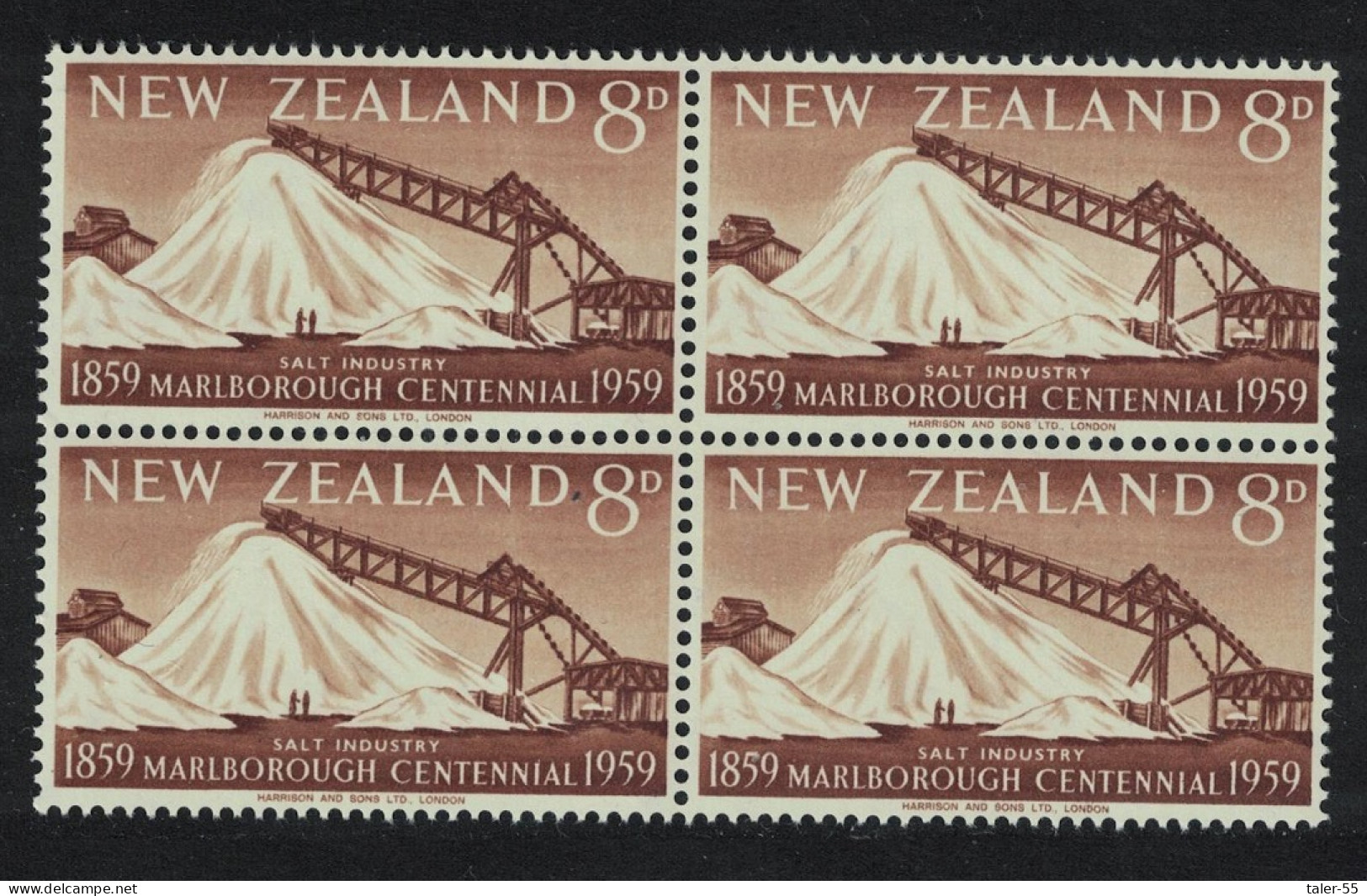 New Zealand Salt Industry Grassmere 1959 MNH SG#774 - Unused Stamps