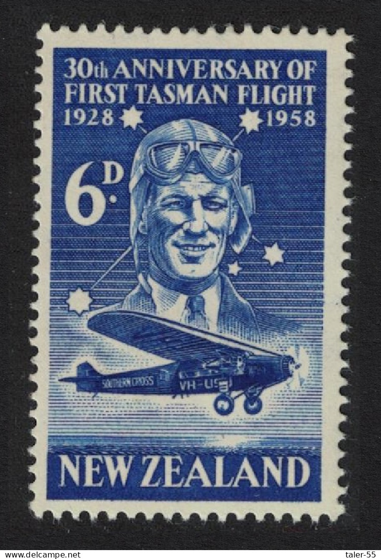 New Zealand First Air Crossing Of Tasman Sea 1958 MH SG#766 - Ungebraucht