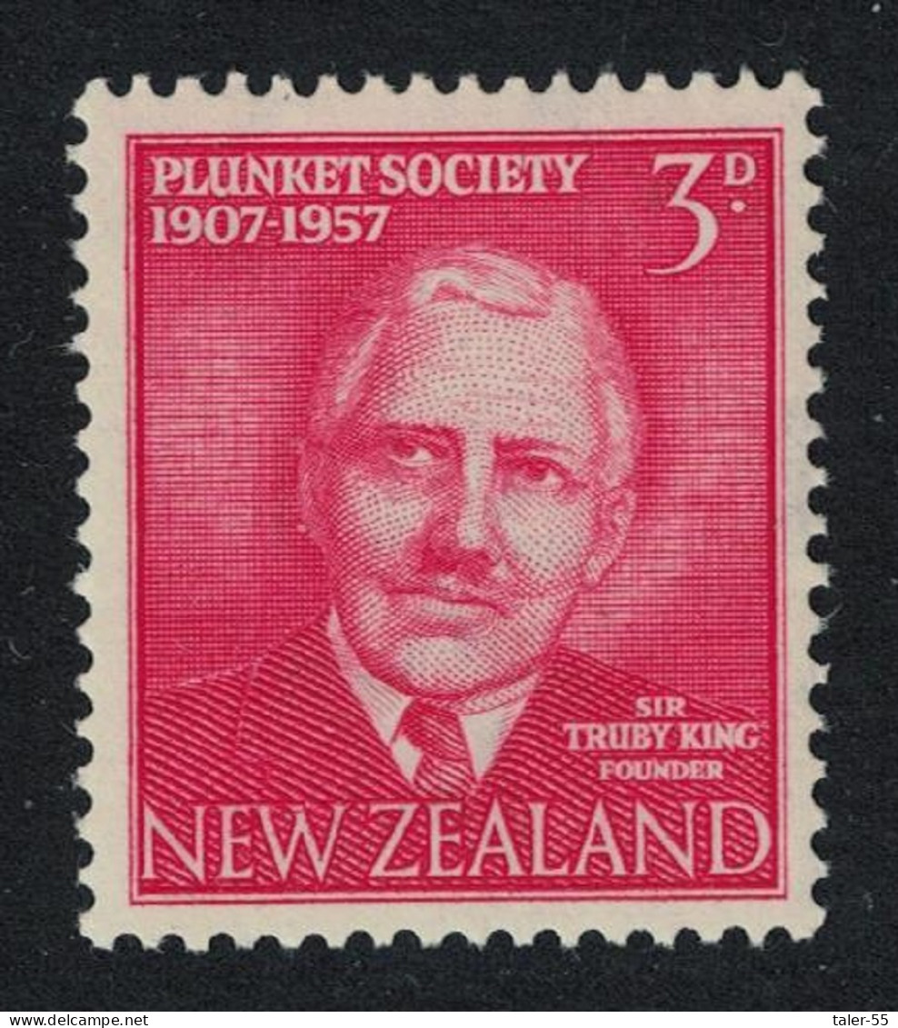 New Zealand Sir Truby King Founder Of Plunket Society 1957 MH SG#760 - Unused Stamps