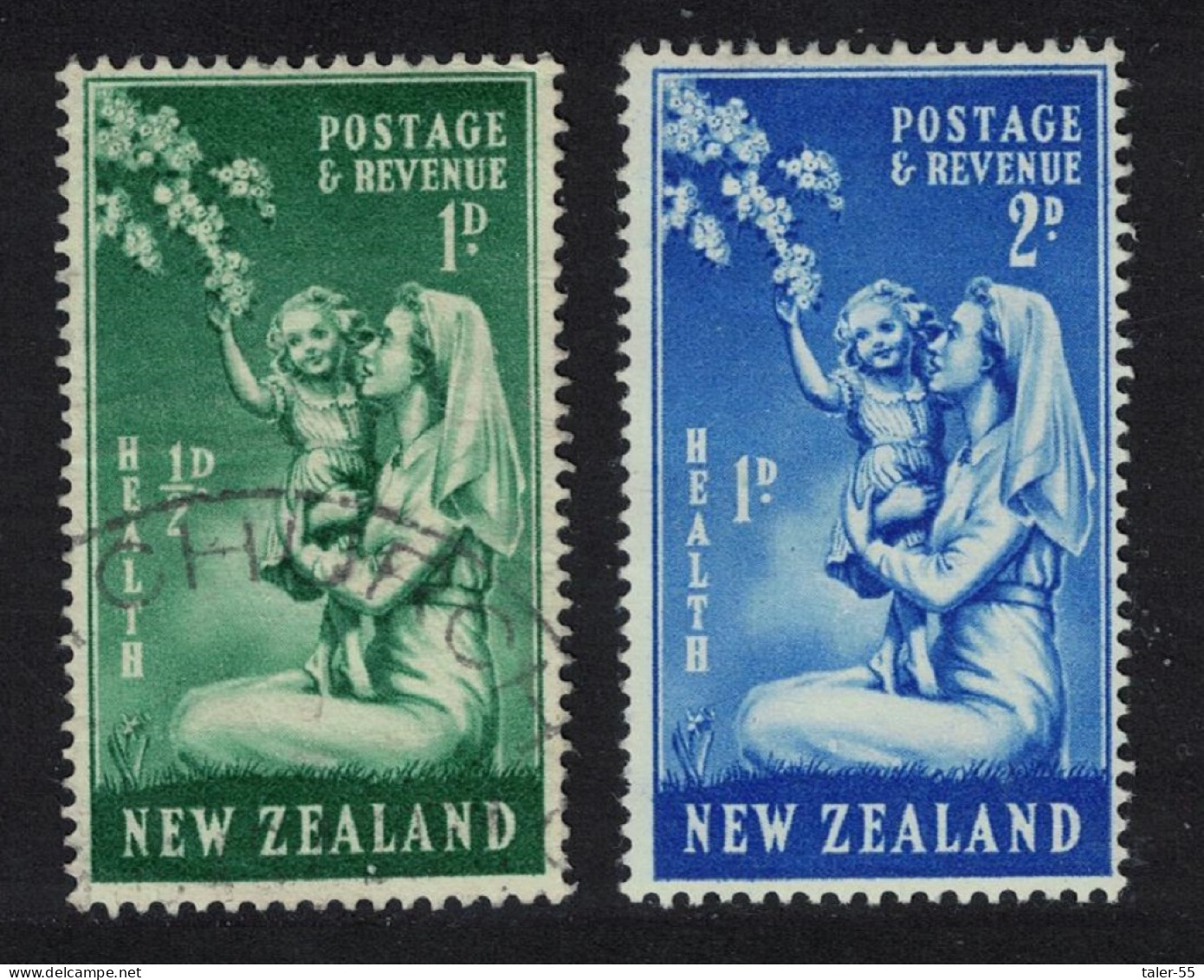 New Zealand Nurse And Child 2v 1949 Canc SG#698-699 - Usados