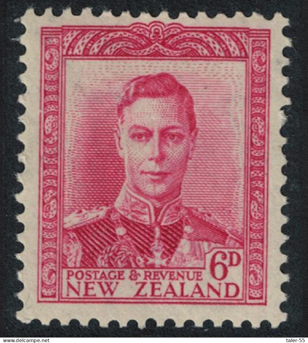 New Zealand King George VI 6d 1941 MNH SG#683 - Unused Stamps