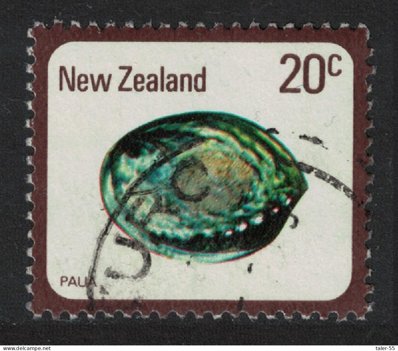 New Zealand Rainbow Abalone Shell 20c 1840 Canc SG#1099 - Oblitérés