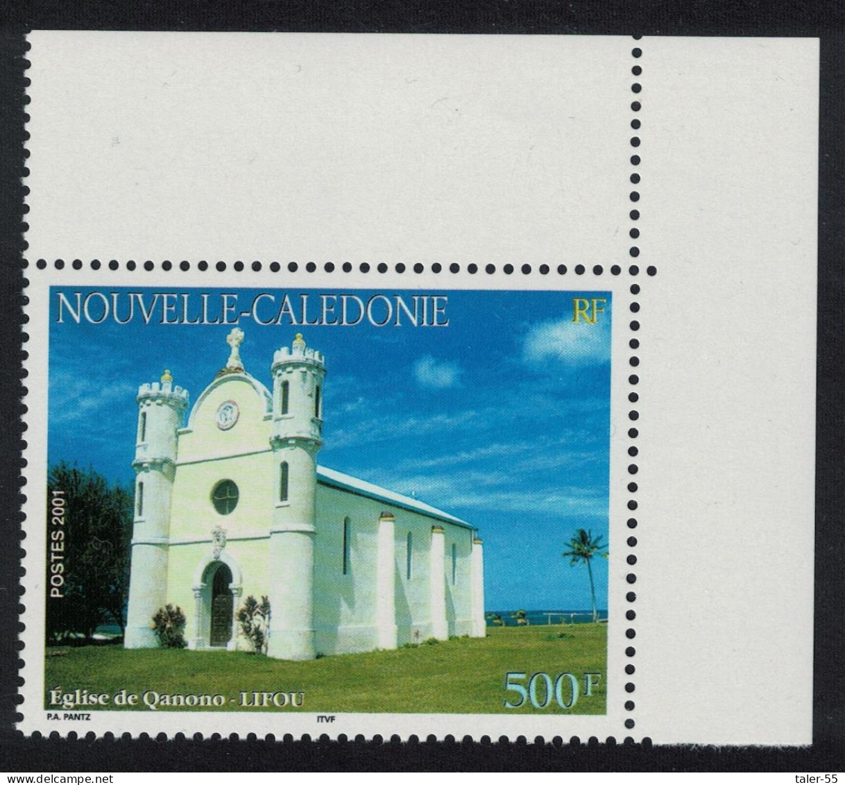 New Caledonia Qanono Church Lifou 500f NE Corner 2001 MNH SG#1241 MI#1247 - Neufs