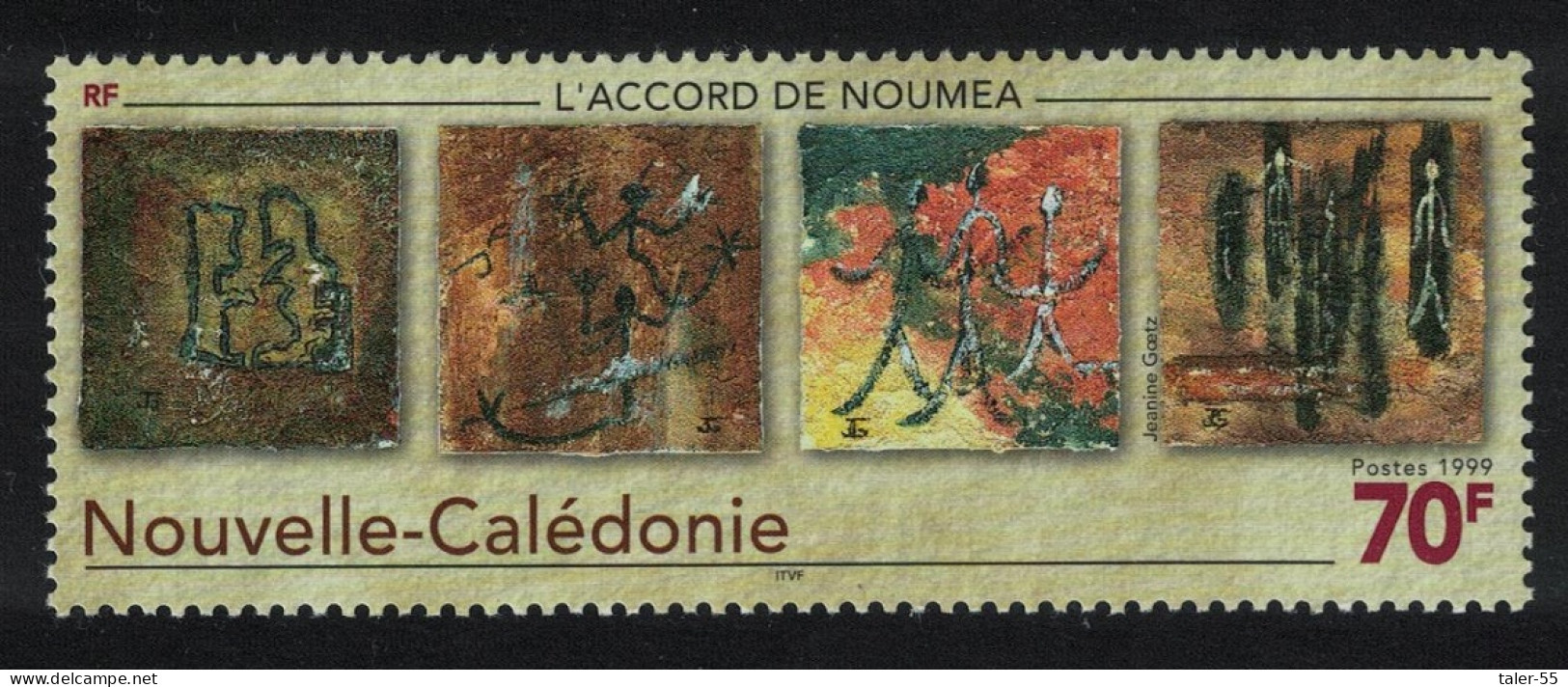 New Caledonia Paintings 1999 MNH SG#1189 - Unused Stamps