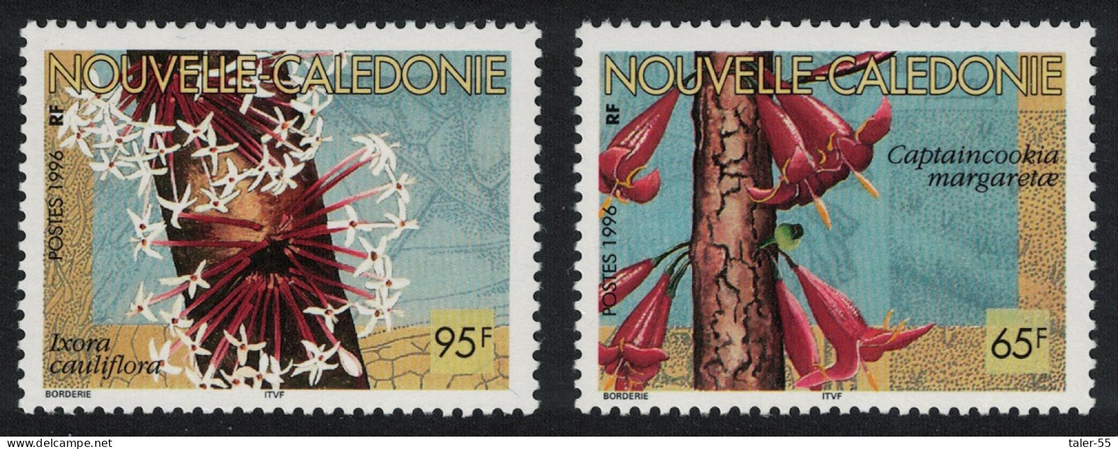 New Caledonia 'Captaincookia Margaretae' Flowers 2v 1996 MNH SG#1057-1058 - Unused Stamps