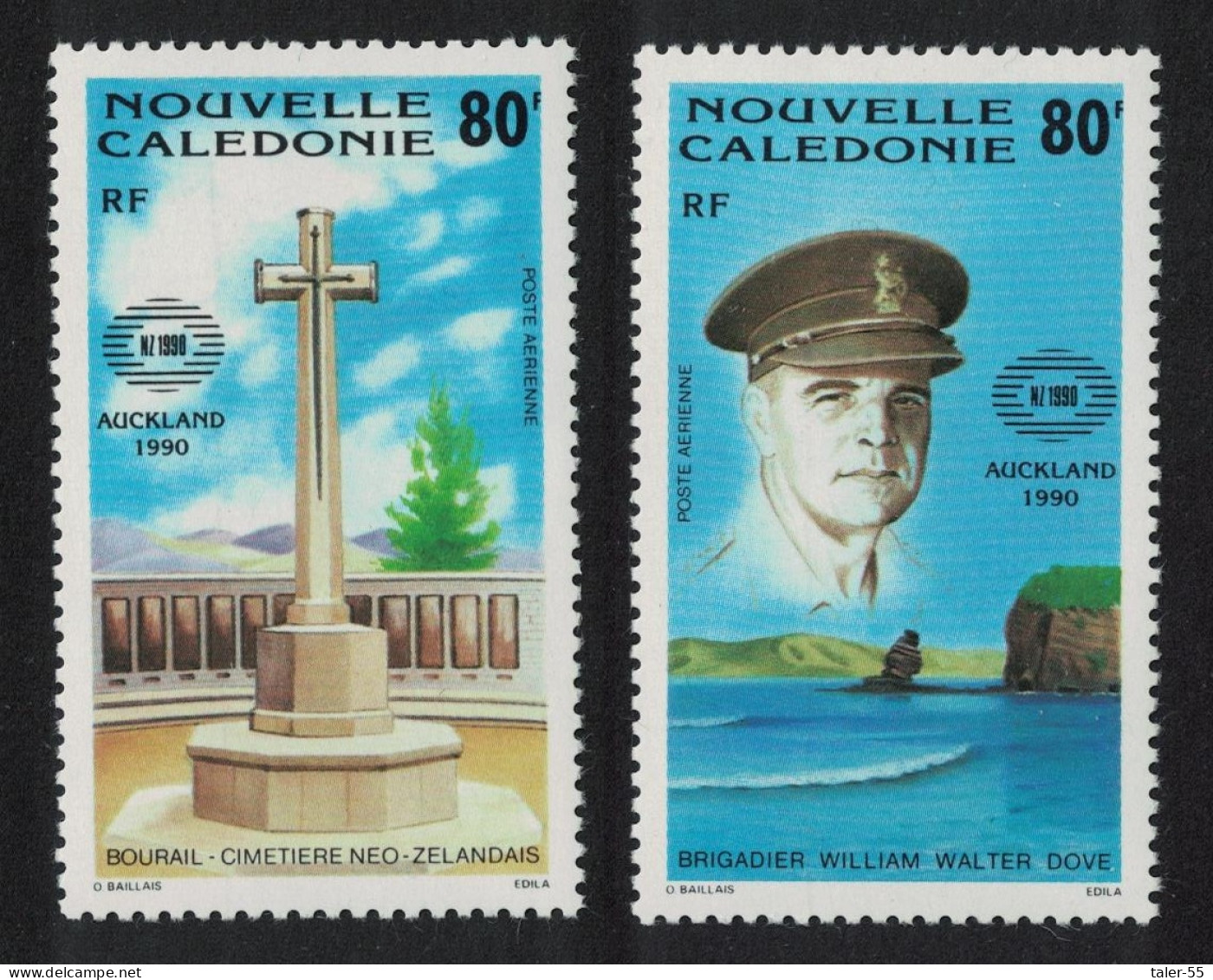 New Caledonia New Zealand 1990 Stamp Exhibition Auckland 2v 1990 MNH SG#887-888 - Nuovi