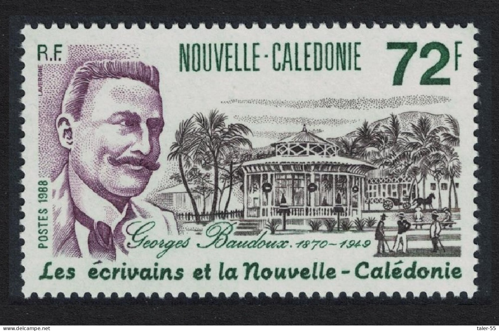 New Caledonia Georges Baudoux Writer 1988 MNH SG#848 - Unused Stamps