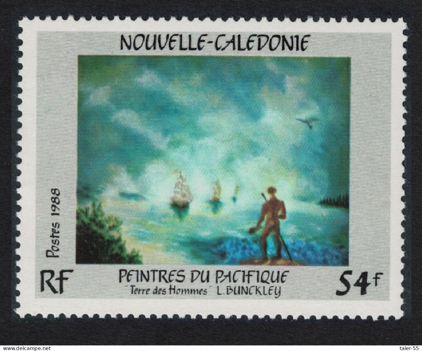 New Caledonia 'Terre Des Hommes' Painting By L. Bunckley 1988 MNH SG#852 - Neufs