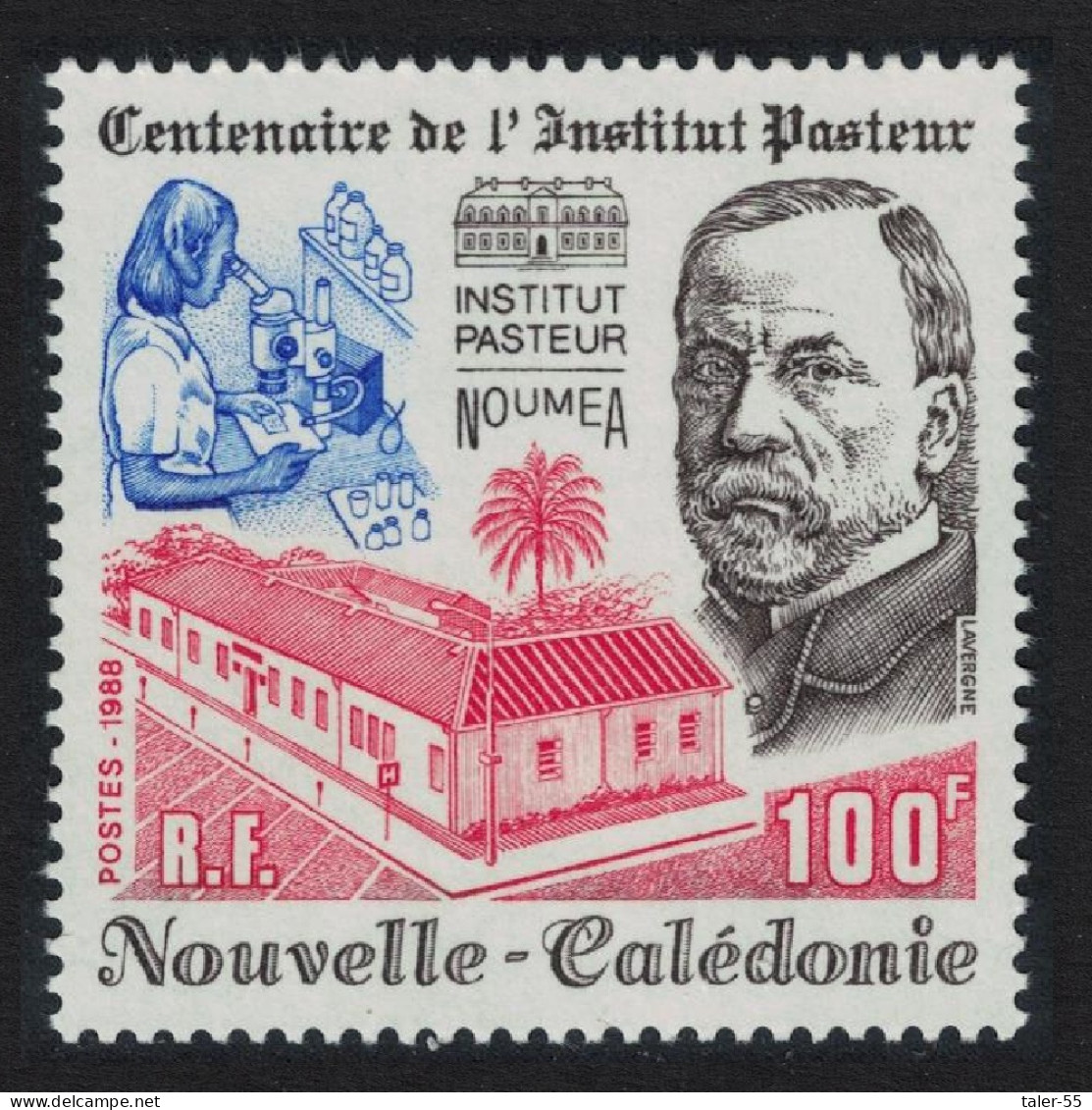 New Caledonia Centenary Of Pasteur Institute Paris 1988 MNH SG#847 - Unused Stamps