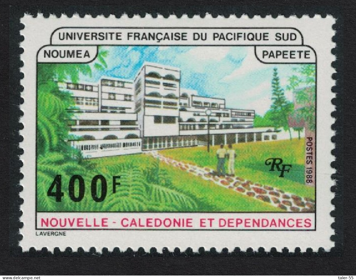 New Caledonia French University 400F 1988 MNH SG#824 - Nuevos