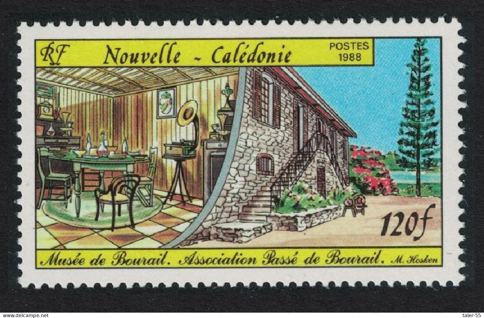 New Caledonia Bourail Museum And Historical Association 1988 MNH SG#833 - Ongebruikt