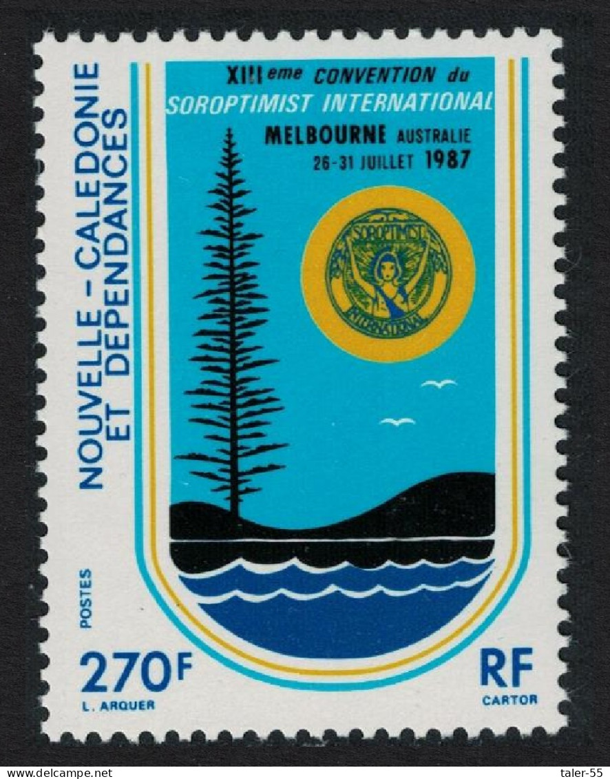 New Caledonia Soroptimists International Convention 1987 MNH SG#813 - Ongebruikt