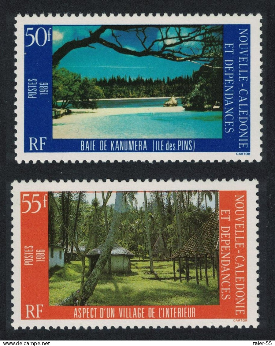 New Caledonia Landscapes 2v 1st 1986 MNH SG#782-783 - Unused Stamps