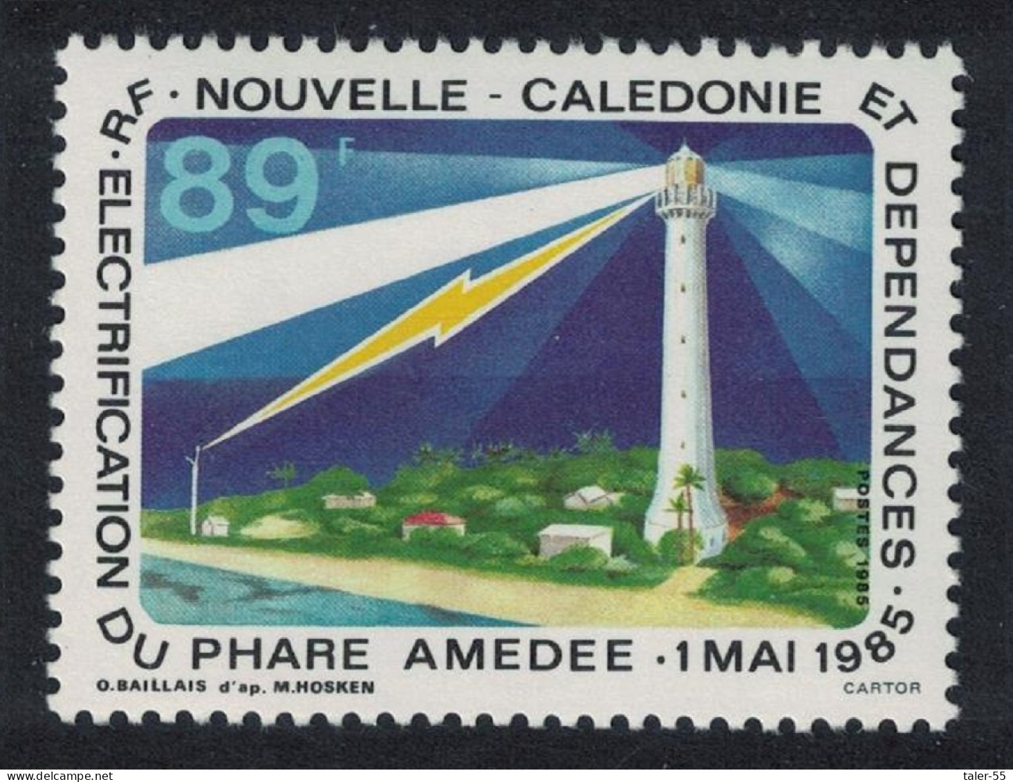 New Caledonia Electrification Of Amedee Lighthouse 1985 MNH SG#772 - Unused Stamps